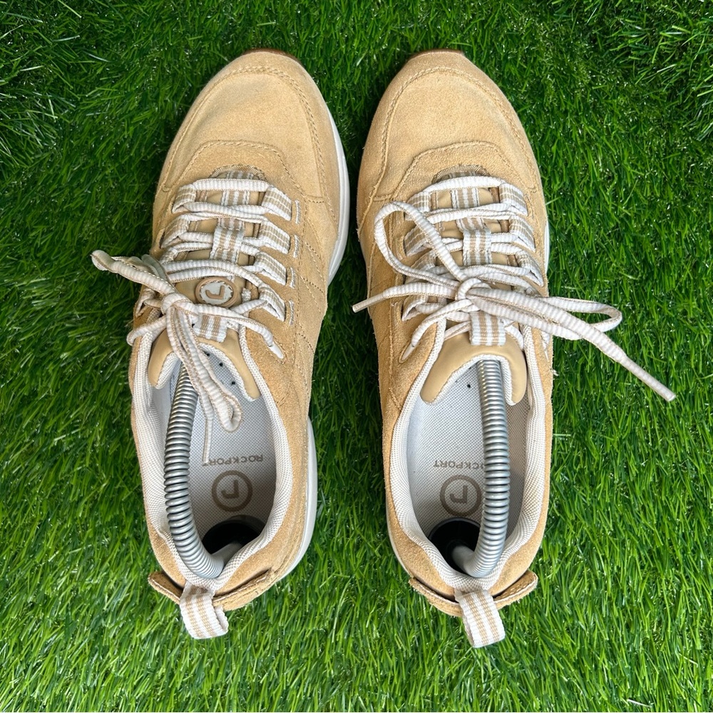 Rockport DMX Max Women Tan Suede Leather Walking Shoes Sneakers K71708 Size 8.5 - Picture 5 of 7